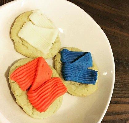 Order sugar cookies for any event, school colors, Fourth of July, etc!