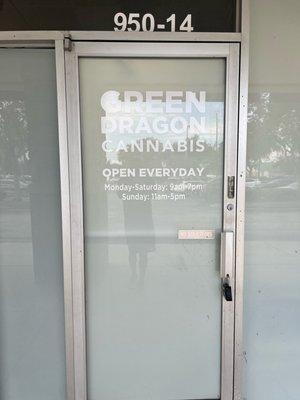 Green Dragon Medical Weed Dispensary Orange Park entrance