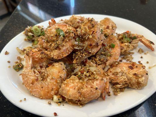 Perfect side -- garlic shrimp.