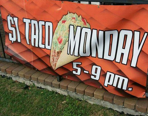 $1 Tacos every Monday!