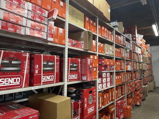 We stock thousands of products in our 4 warehouses.