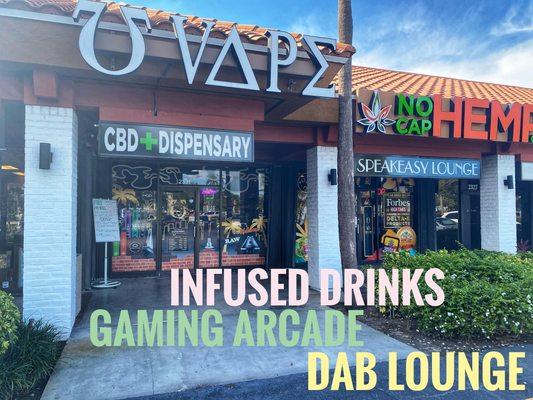 Make the most of the new and improved shop, come through to lounge & burn one! Have an infused drink & use the arcade! Delta 8, Delta 9, CBD