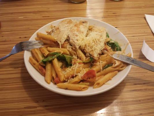 Penne rosa with chicken!