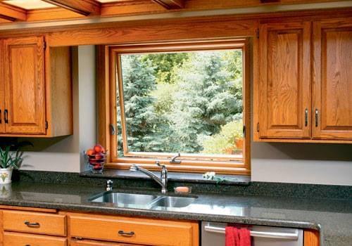 Awning windows make a great over-the-sink addition.