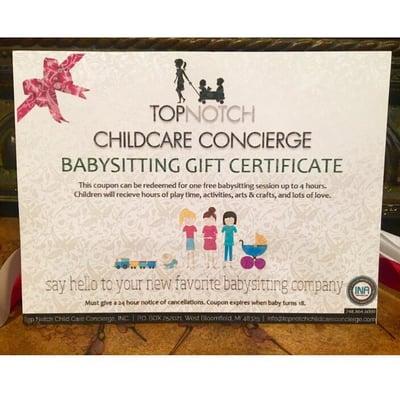 Top Notch Child Care Concierge, INC.