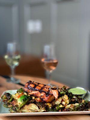 Brussel Sprouts w/Salmon