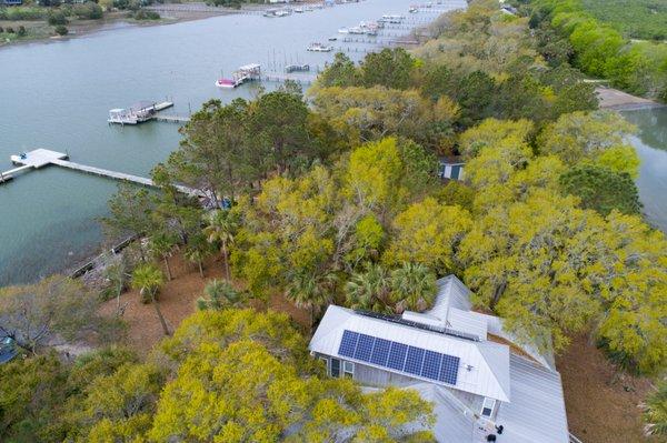 Palmetto solar panel installation in Summerton, South Carolina