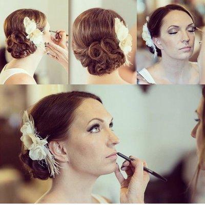 Bridal hair and makeup by: Morgan Goodwin