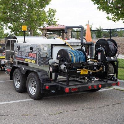 We have the tools to handle the big drain and sewer jobs. Our hot water hydro jetter cleans away debris, grease, & even tree roots.