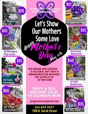 There is a #1 Feminine Force in Your Universe - Mother, Nana, Mama, Mommy, Bonus Mom, Sister, or God Mother.  Check Out our gift baskets!!!