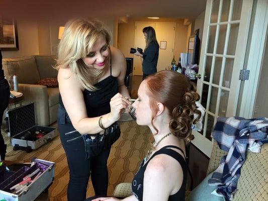 Makeup Services at a Wedding