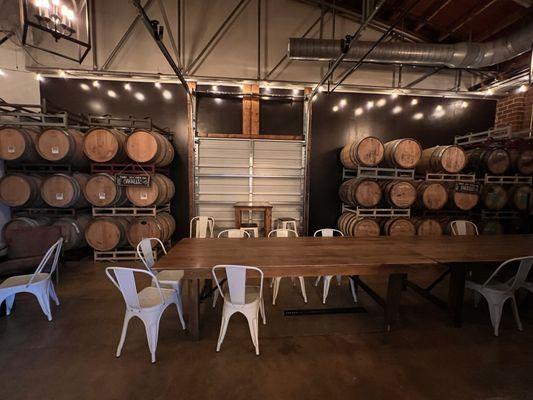 Barrel aged beer room!