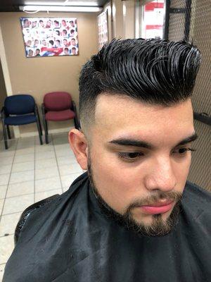 Pompadour low fade!