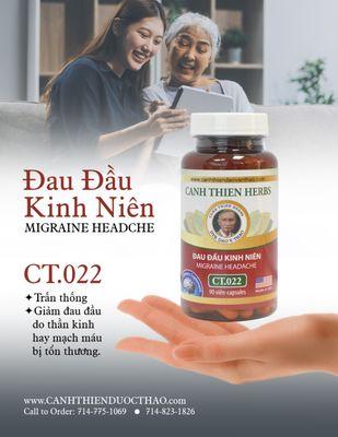 CT.022 Chữa dứt hiệu nghiệm "Chứng Đau Đầu Kinh Niên"