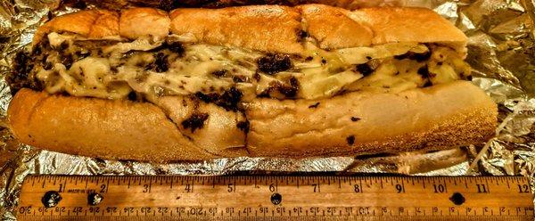 Large cheesesteak. $17.39