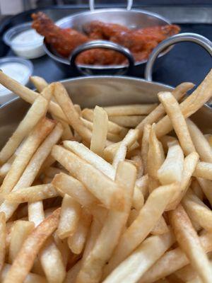 Fries and Buffalo Wings