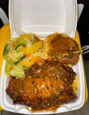 Smothered Turkey wings entree