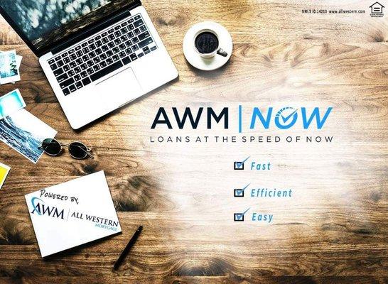 AMW NOW - Powered by All Western Mortgage - Your complete digital lending platform.