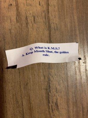 Fortune cookie