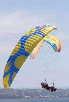 My kiddos had the chance to meet up there at the air  while doing Paragliding at the same spot :)