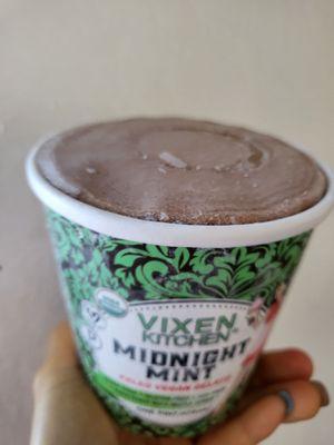 This mint chocolate gelato rocks, indulgence,  just cold for the teeth $11.99