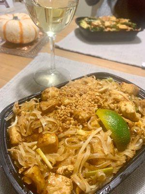 country pad Thai with tofu