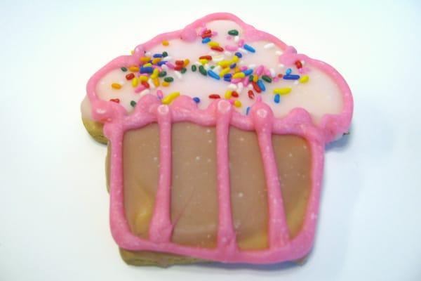 a cookie (cupcake design)