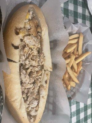 Chicken cheesesteak