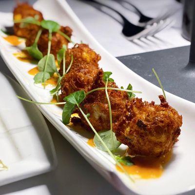 Crab beignets