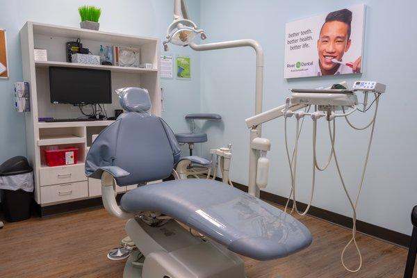 Dental exam room.