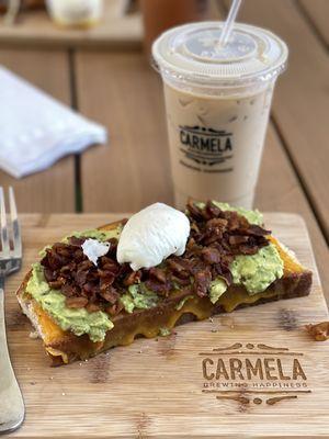 Queen Avocado Toast  Iced Coffee