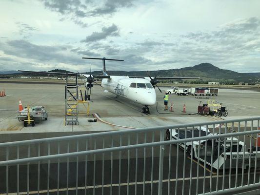 Our plane to Portland