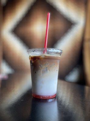 Seasonal Latte Iced Strawberry Latte