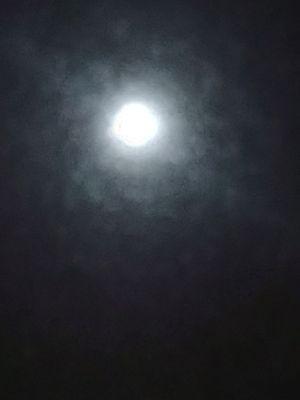 This is the picture I took from the car it was a very beautiful moon