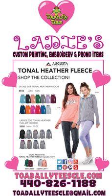 LADIES HEATHER FLEECE SALE