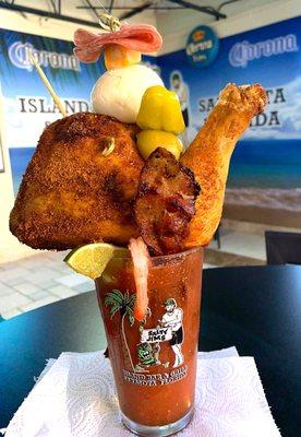 Salty Jims Super Bloody Mary feature all 4 food groups