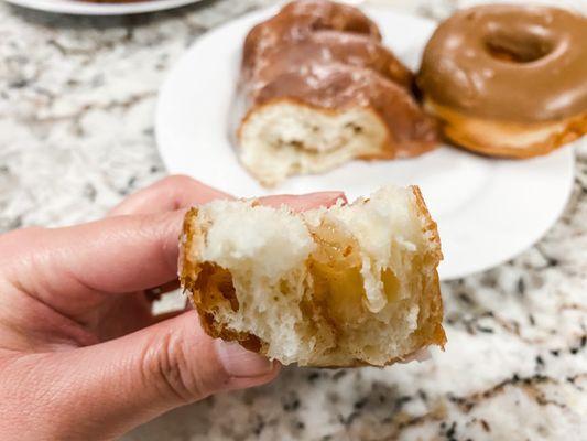 Bear claw is stuffed with apple filling