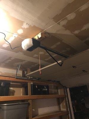 New garage door opener.