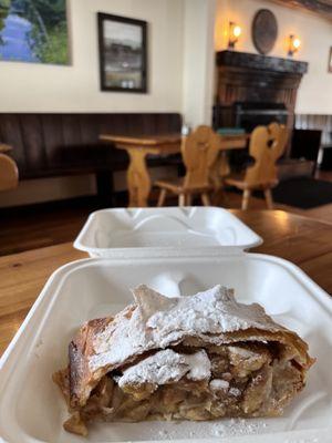 Apfelstrudel chock full of apples