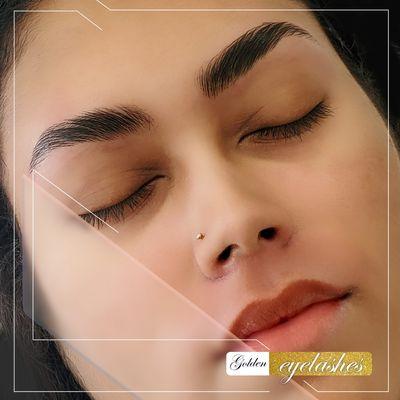 Golden Beauty & Brow Threading Eyelashe Extensions Facial Makeup