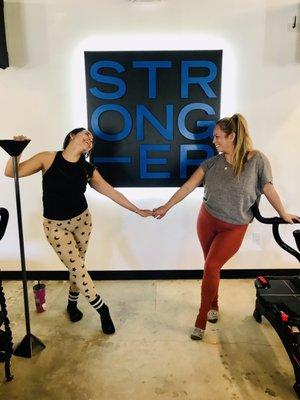 Getting STRONGER with my LAGREE Bestie!!!