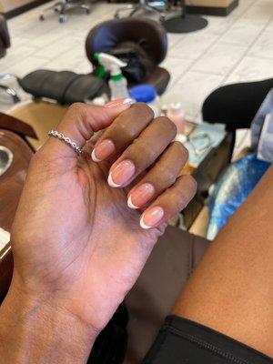 French tips with gel polish