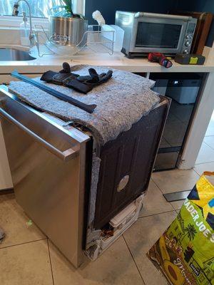 Fixed leaking problem on Bosch dishwasher.