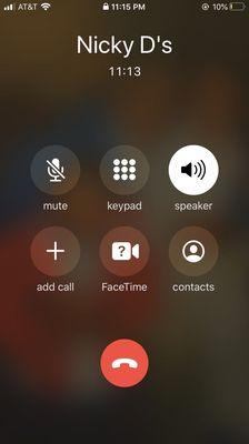 This is currently right now I'm otp with them waiting over 10 minutes this should tell you if you should order there or not