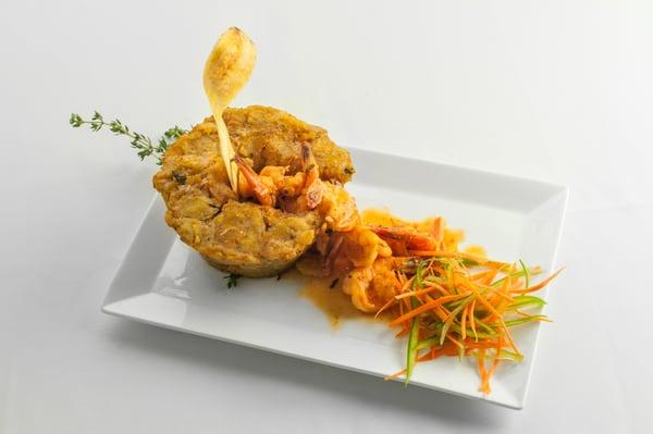 Mofongo with Shrimp