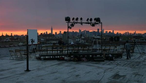 Rooftop performance.