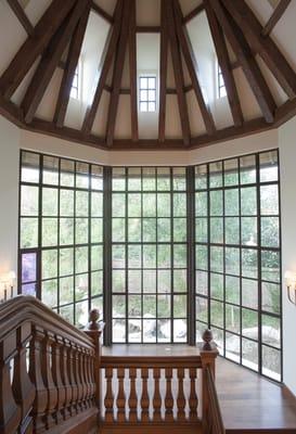 Steel Windows in home designed by Wilson Fuqua