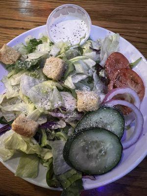 Garden Salad as an appetizer ($5.50)