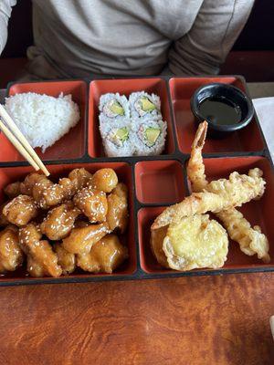 Sesame chicken bento box