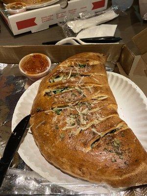 Spinach and Cheese Calzone